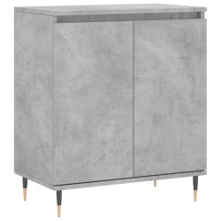 vidaXL Aparador de madera contrachapada gris hormigón 60x35x70 cm