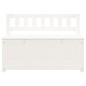 vidaXL Banco de madera maciza de pino blanco 110x41x76,5 cm vidaXL Banco de madera maciza de pino blanco 110x41x76,5 cm