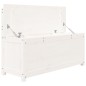 vidaXL Banco de madera maciza de pino blanco 110x41x76,5 cm vidaXL Banco de madera maciza de pino blanco 110x41x76,5 cm