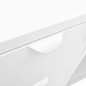 vidaXL Aparador de acero y vidrio templado blanco 105x35x70 cm vidaXL Aparador de acero y vidrio templado blanco 105x35x70 cm