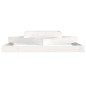 vidaXL Jardinera madera maciza de pino blanco 112x112x27 cm vidaXL Jardinera madera maciza de pino blanco 112x112x27 cm