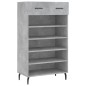 vidaXL Zapatero madera de ingeniería gris hormigón 60x35x105 cm vidaXL Zapatero madera de ingeniería gris hormigón 60x35x105 cm