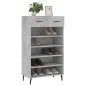 vidaXL Zapatero madera de ingeniería gris hormigón 60x35x105 cm vidaXL Zapatero madera de ingeniería gris hormigón 60x35x105 cm