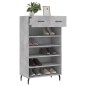 vidaXL Zapatero madera de ingeniería gris hormigón 60x35x105 cm vidaXL Zapatero madera de ingeniería gris hormigón 60x35x105 cm