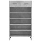 vidaXL Zapatero madera de ingeniería gris hormigón 60x35x105 cm vidaXL Zapatero madera de ingeniería gris hormigón 60x35x105 cm