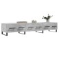 vidaXL Mueble para TV madera de ingeniería gris hormigón 150x36x30 cm vidaXL Mueble para TV madera de ingeniería gris hormigón 150x36x30 cm