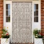 vidaXL Cortina mosquitera chenilla gris taupe y blanco 100x220 cm vidaXL Cortina mosquitera chenilla gris taupe y blanco 100x220 cm