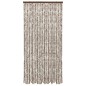 vidaXL Cortina mosquitera chenilla gris taupe y blanco 100x220 cm vidaXL Cortina mosquitera chenilla gris taupe y blanco 100x220 cm