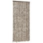 vidaXL Cortina mosquitera chenilla gris taupe y blanco 100x220 cm vidaXL Cortina mosquitera chenilla gris taupe y blanco 100x220 cm