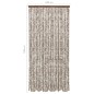 vidaXL Cortina mosquitera chenilla gris taupe y blanco 100x220 cm vidaXL Cortina mosquitera chenilla gris taupe y blanco 100x220 cm