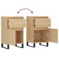 vidaXL Aparadores 2 uds madera de ingeniería roble Sonoma 40x35x70 cm vidaXL Aparadores 2 uds madera de ingeniería roble Sonoma 40x35x70 cm
