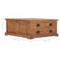 vidaXL Mesa de centro de madera de teca maciza 68x68x30 cm vidaXL Mesa de centro de madera de teca maciza 68x68x30 cm