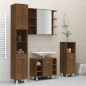 vidaXL Armario de baño madera contrachapada roble marrón 30x30x179 cm vidaXL Armario de baño madera contrachapada roble marrón 30x30x179 cm
