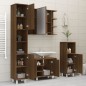 vidaXL Armario de baño madera contrachapada roble marrón 30x30x179 cm vidaXL Armario de baño madera contrachapada roble marrón 30x30x179 cm