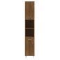 vidaXL Armario de baño madera contrachapada roble marrón 30x30x179 cm vidaXL Armario de baño madera contrachapada roble marrón 30x30x179 cm