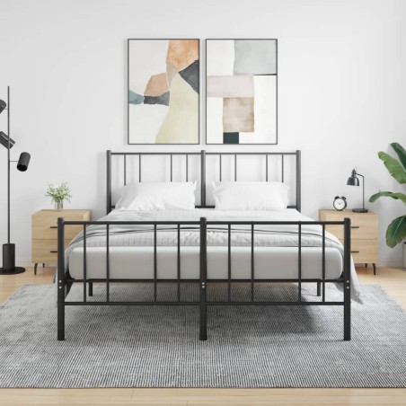 vidaXL Mesita noche 2 uds madera ingeniería roble Sonoma 40x35x47,5 cm