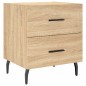vidaXL Mesita noche 2 uds madera ingeniería roble Sonoma 40x35x47,5 cm vidaXL Mesita noche 2 uds madera ingeniería roble Sonoma 40x35x47,5 cm
