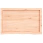 vidaXL Estante de pared madera maciza roble sin tratar 80x50x(2-6) cm vidaXL Estante de pared madera maciza roble sin tratar 80x50x(2-6) cm