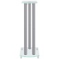 vidaXL Soportes de altavoces 2 uds vidrio templado plateado 3 pilares vidaXL Soportes de altavoces 2 uds vidrio templado plateado 3 pilares