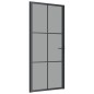 vidaXL Puerta interior vidrio EGS y aluminio negro 93x201,5 cm vidaXL Puerta interior vidrio EGS y aluminio negro 93x201,5 cm