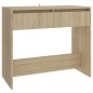 vidaXL Mesa consola de madera contrachapada roble Sonoma 89x41x76,5 cm