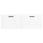 vidaXL Armario de pared madera ingeniería blanco brillo 100x36,5x35 cm vidaXL Armario de pared madera ingeniería blanco brillo 100x36,5x35 cm