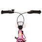 vidaXL Bicicleta para niños 12 pulgadas blanco y rosa