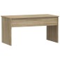 vidaXL Mesa de centro madera contrachapada roble 102x50,5x52,5 cm vidaXL Mesa de centro madera contrachapada roble 102x50,5x52,5 cm