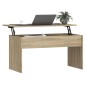 vidaXL Mesa de centro madera contrachapada roble 102x50,5x52,5 cm vidaXL Mesa de centro madera contrachapada roble 102x50,5x52,5 cm