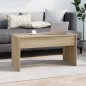 vidaXL Mesa de centro madera contrachapada roble 102x50,5x52,5 cm vidaXL Mesa de centro madera contrachapada roble 102x50,5x52,5 cm