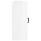 vidaXL Armario de pared madera ingeniería blanco brillo 34,5x34x90 cm