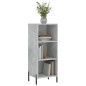 vidaXL Aparador de madera de ingeniería gris hormigón 34,5x32,5x90 cm vidaXL Aparador de madera de ingeniería gris hormigón 34,5x32,5x90 cm