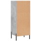 vidaXL Aparador de madera de ingeniería gris hormigón 34,5x32,5x90 cm vidaXL Aparador de madera de ingeniería gris hormigón 34,5x32,5x90 cm
