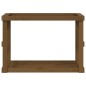vidaXL Soporte leña de exterior madera pino marrón miel 108x52x74 cm vidaXL Soporte leña de exterior madera pino marrón miel 108x52x74 cm
