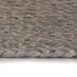 vidaXL Alfombra de yute tejida a mano redonda gris 150 cm