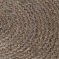 vidaXL Alfombra de yute tejida a mano redonda gris 150 cm