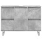 vidaXL Mueble de baño madera de ingeniería gris hormigón 80x33x60 cm vidaXL Mueble de baño madera de ingeniería gris hormigón 80x33x60 cm