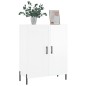 vidaXL Aparador de madera contrachapada blanco brillante 69,5x34x90 cm vidaXL Aparador de madera contrachapada blanco brillante 69,5x34x90 cm