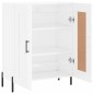 vidaXL Aparador de madera contrachapada blanco brillante 69,5x34x90 cm vidaXL Aparador de madera contrachapada blanco brillante 69,5x34x90 cm