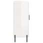 vidaXL Aparador de madera contrachapada blanco brillante 69,5x34x90 cm vidaXL Aparador de madera contrachapada blanco brillante 69,5x34x90 cm