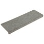 vidaXL Alfombras de peldaños de escalera 15uds blanco y gris 65x21x4cm vidaXL Alfombras de peldaños de escalera 15uds blanco y gris 65x21x4cm