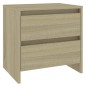 vidaXL Mesitas de noche 2 uds madera ingeniería roble Sonoma