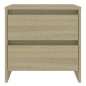 vidaXL Mesitas de noche 2 uds madera ingeniería roble Sonoma