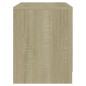 vidaXL Mesitas de noche 2 uds madera ingeniería roble Sonoma