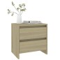 vidaXL Mesitas de noche 2 uds madera ingeniería roble Sonoma