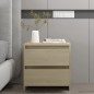 vidaXL Mesitas de noche 2 uds madera ingeniería roble Sonoma
