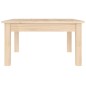 vidaXL Mesa de centro de madera maciza de pino 55x55x30 cm