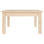 vidaXL Mesa de centro de madera maciza de pino 55x55x30 cm