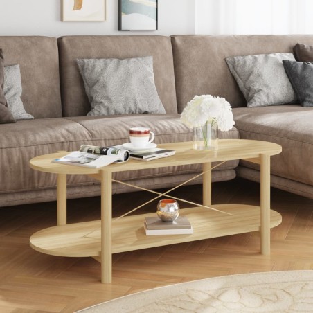 vidaXL Mesa de centro madera contrachapada 110x48x40 cm