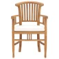 vidaXL Juego de comedor de jardín 7 piezas teca maciza y cojines vidaXL Juego de comedor de jardín 7 piezas teca maciza y cojines
